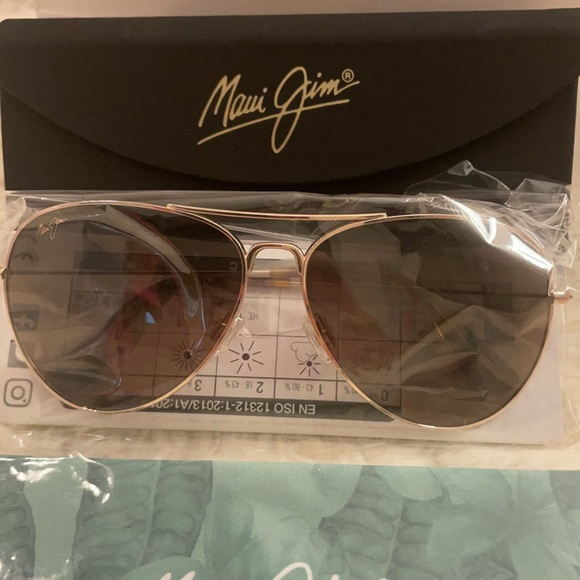 NWT Maui Jim Aviator Sunglasses- Unisex - Picture 3 of 8